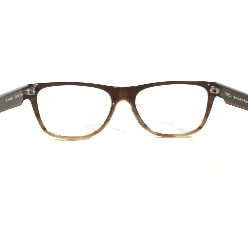 Binoche Eyeglasses Frames Bi-zem 36 C04 Brown Square Full Rim 52-16-135